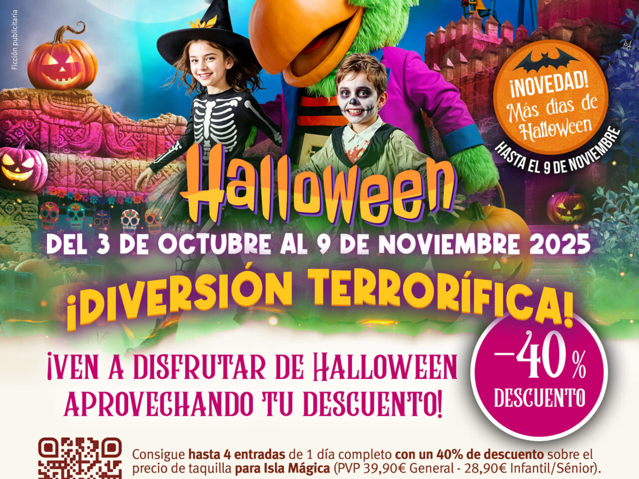 ¡Vive un Halloween único en Isla Mágica, con COYSalud!