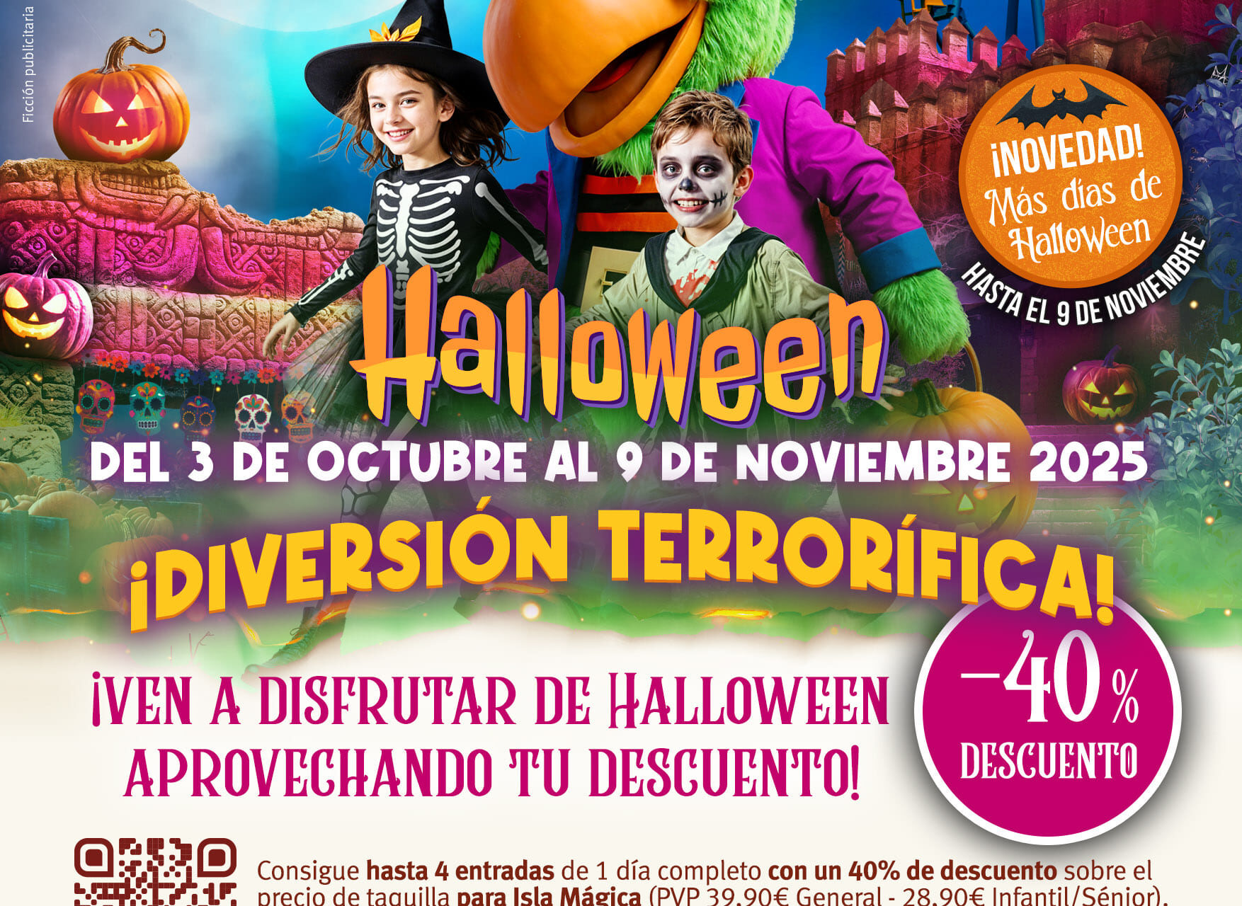 ¡Vive un Halloween único en Isla Mágica, con COYSalud!