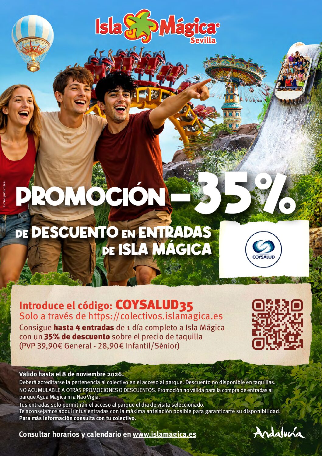 Isla Mágica: pase o entrada de día